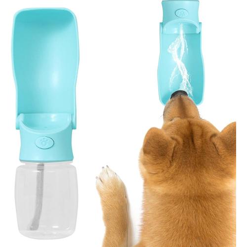 Bouteille D'eau Portable Pour Compagnie | Distributeur D'eau Pour Bouteille Pour Chiot,Distributeur Pliable Pour Compagnie, Verrou Anti-Fuite, Filtre À Charbon