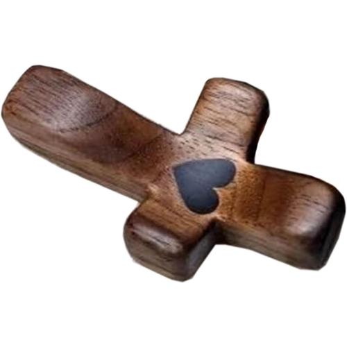 Croix En Bois Portable De Poche Tenant La Croix Pour Prière De Petite Taille Hommes Chrétiens Croix D'église Jouet De Soulagement Du Stress Cadeau Religieux