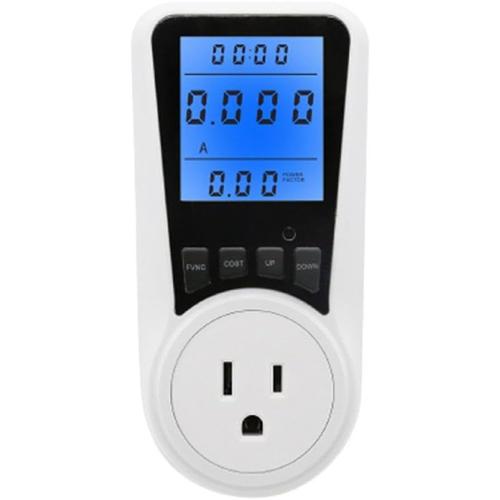 Protection Contre Les Surcharges Prise Compteur Puissance Compteur Coût Énergétique 16A avec Écran LCD Prise Compteurs Coût Énergétique Centrale Électrique Prise Compteurs Coût