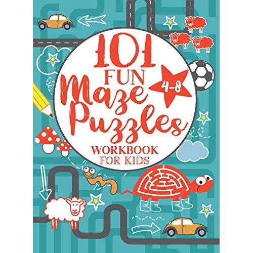 Maze Puzzle Book For Kids 4-8