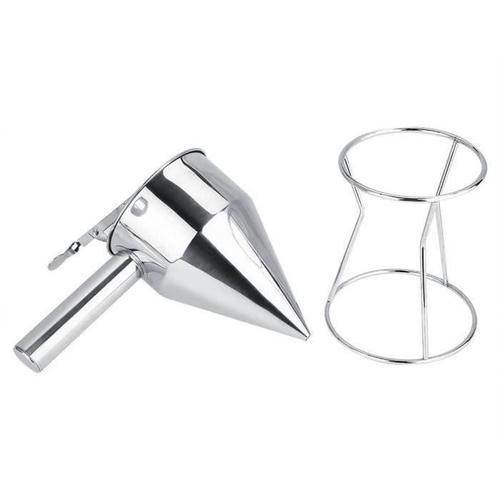 Sonew entonnoir en acier inoxydable Outils de cuisson de Desserts de gâteau d'entonnoir de cuisson d'acier inoxydable avec l,cadeau