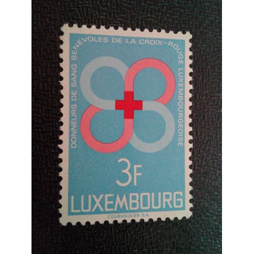 Timbre Luxembourg Yt 728 Donneurs De Sang 1968 ( 090904 )