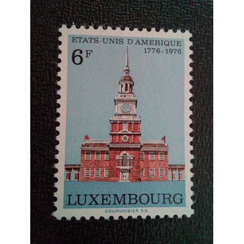 Timbre Luxembourg Yt 880 La Révolution Américaine 1976 ( 090904 )