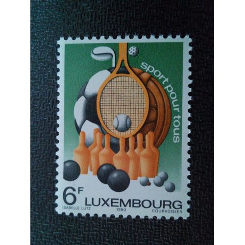 Timbre Luxembourg Yt 961 Sports Pour Tous 1980 ( 090904 )