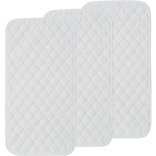 Lot De 3 Doublures De Matelas À Langer Matelassées En Coton De Bambou Super Doux, Imperméables, Lavables Et Réutilisables, Pour La Maison, Les Voyages À L'extérieur