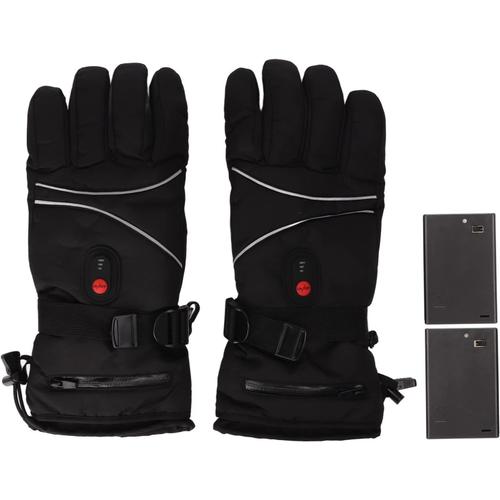 Gants Chauffants, Gants D'hiver Pour Hommes Et Femmes, Dc 5 V Épais Tactiles 3 Niveaux De Réglage De La Température Gants Chauffants Électriques Imperméables Pour La Randonnée