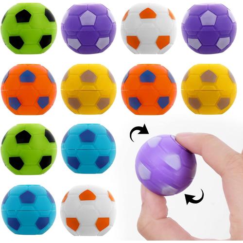 Lot De 12 Balles De Football Rotatives De 3,5 Cm, Jouets Anti-Stress Pour Adolescents, Enfants Et Adultes