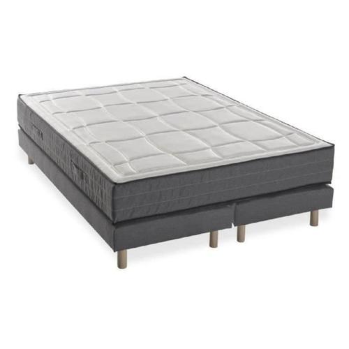 Deko Dream Ensemble Matelas Sommiers 180x200 - Mousse Mémoire - 28cm - 5 Zones - Ferme - Hotel Premium Lux