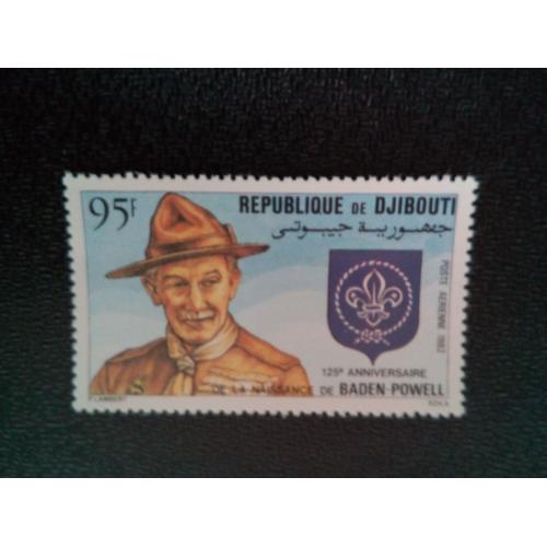 Timbre Djibouti Yt Pa 169 Baden Powell 1982 ( 0030904 )