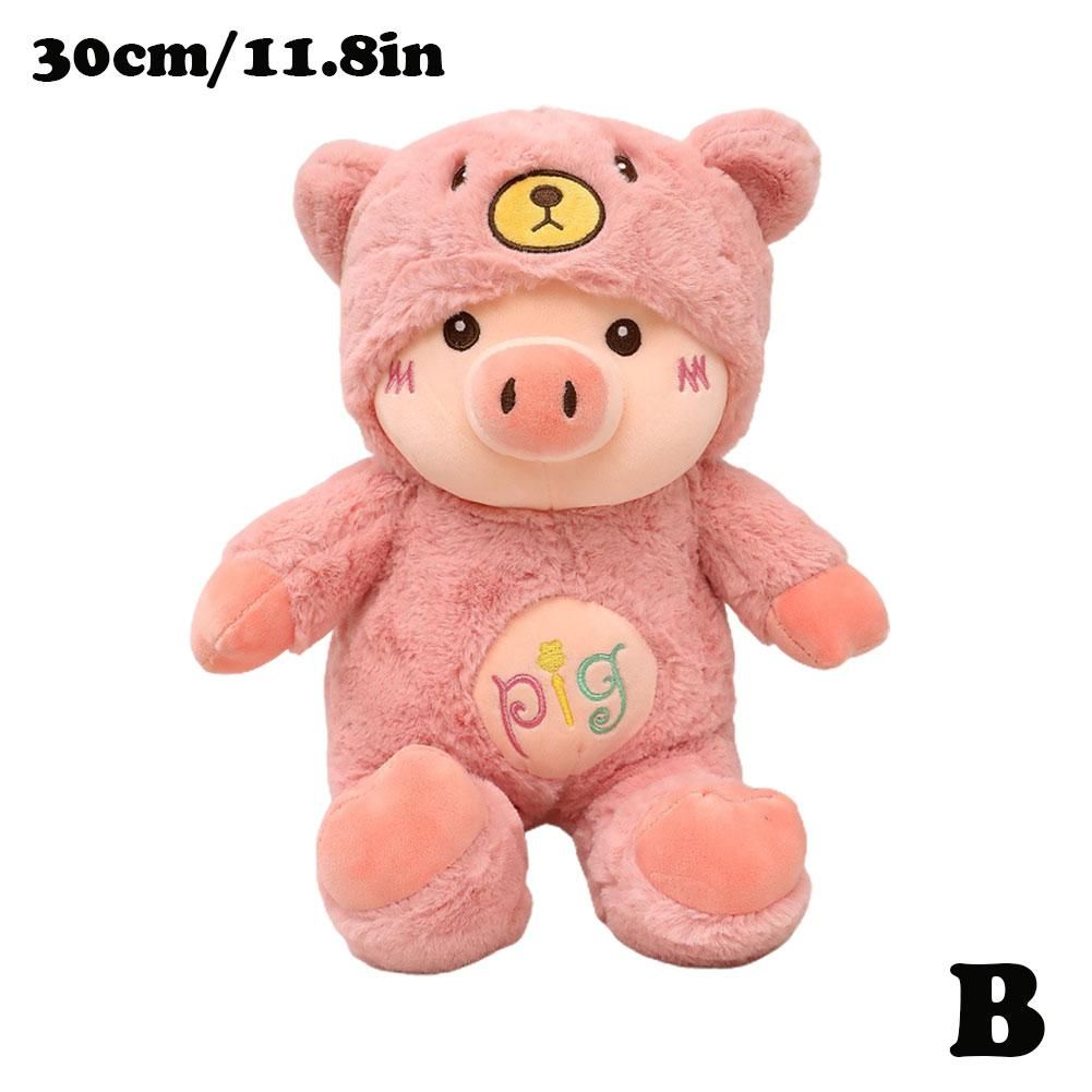 Jouet En Peluche Cochon Rose Doux De 30 Cm En 3 Couleurs, Cadeau Parfait Pour Les Filles, Jouet En Peluche Animal Lisse Et Calin