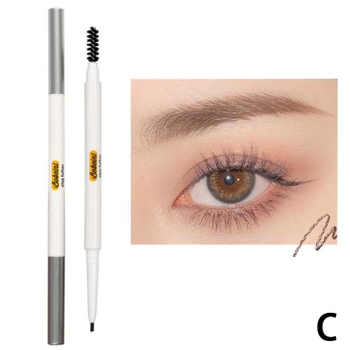 0.3g 01# Crayon A Sourcils Noir Impermeable Longue Duree Resistant A La Sueur Double Têtes Crayon A Sourcils Impermeable Durable Stylo A Sourcils Sourcils Avec Brosse Maquillage Noir Marron 