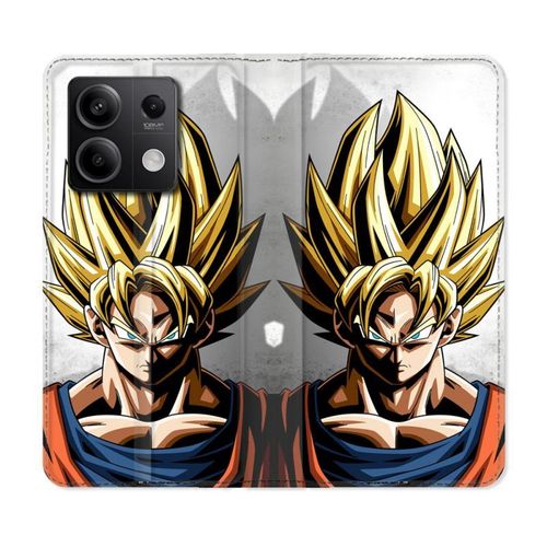Housse Cuir Portefeuille Pour Xiaomi Redmi Note 13 Pro 5g Manga Dragon Ball Sangoku Portrait