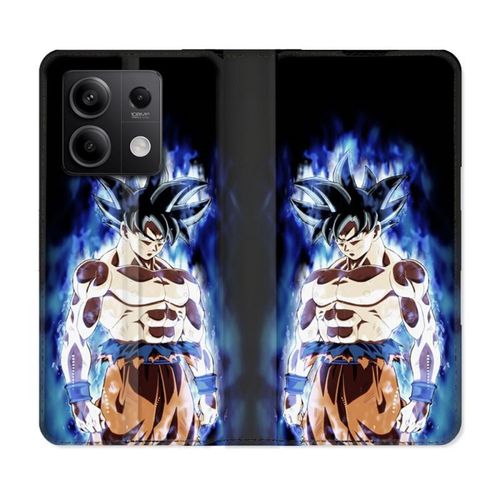 Housse Cuir Portefeuille Pour Xiaomi Redmi Note 13 Pro 5g Manga Dragon Ball Sangoku Noir