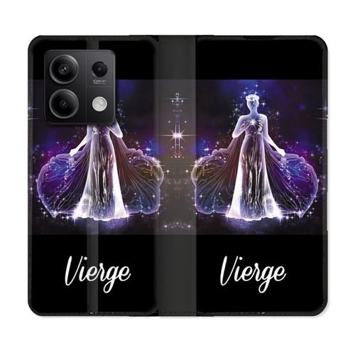 Housse Cuir Portefeuille Pour Xiaomi Redmi Note 13 Pro 5g Signe Zodiaque 2 Vierge