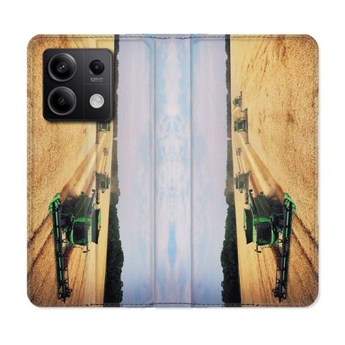Housse Cuir Portefeuille Pour Xiaomi Redmi Note 13 Pro 5g Agriculture Moissonneuse