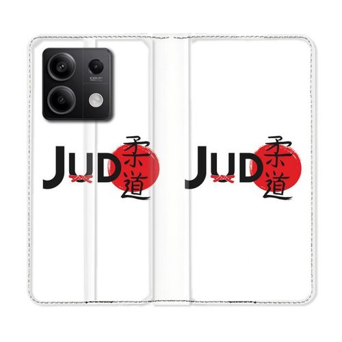 Housse Cuir Portefeuille Pour Xiaomi Redmi Note 13 Pro 5g Sport Judo Logo
