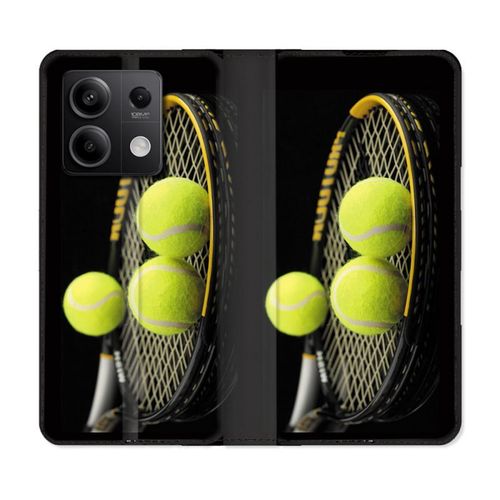 Housse Cuir Portefeuille Pour Xiaomi Redmi Note 13 Pro 5g Sport Tennis Balls