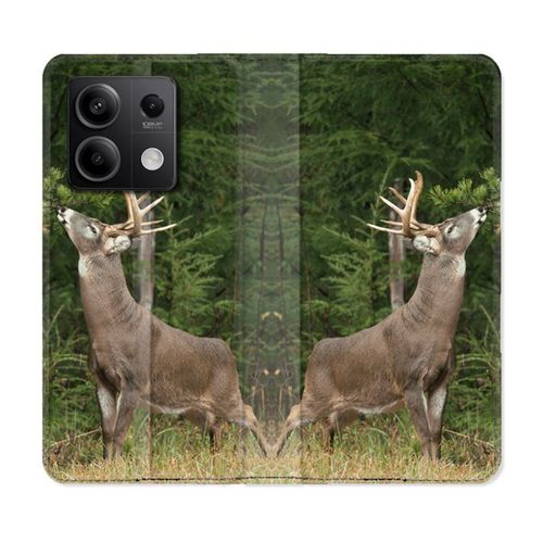 Housse Cuir Portefeuille Pour Xiaomi Redmi Note 13 Pro 5g Chasse Cerf