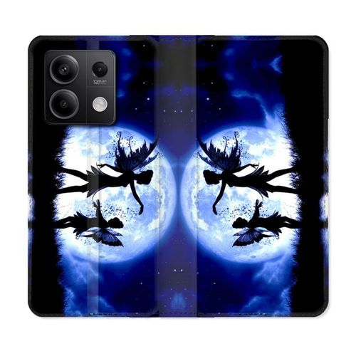 Housse Cuir Portefeuille Pour Xiaomi Redmi Note 13 Pro 5g Fantastique Fee Lune