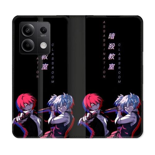 Housse Cuir Portefeuille Pour Xiaomi Redmi Note 13 Pro 5g Manga Assassination Classroom Duo