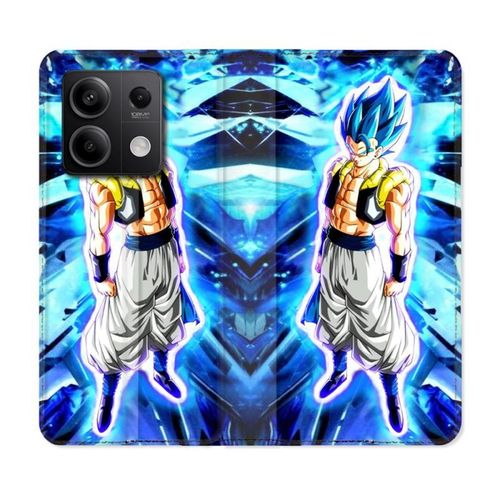 Housse Cuir Portefeuille Pour Xiaomi Redmi Note 13 Pro 5g Manga Dragon Ball Gogeta Lumiere