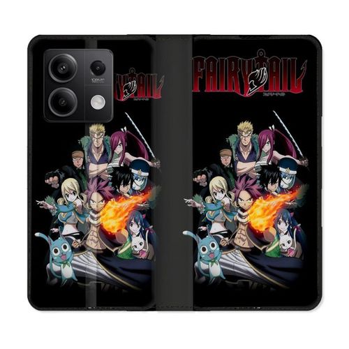 Housse Cuir Portefeuille Pour Xiaomi Redmi Note 13 Pro 5g Manga Fairy Tail Logo Team