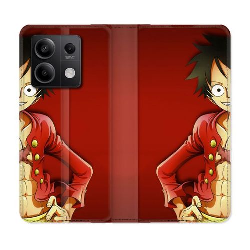 Housse Cuir Portefeuille Pour Xiaomi Redmi Note 13 Pro 5g Manga One Piece Luffy