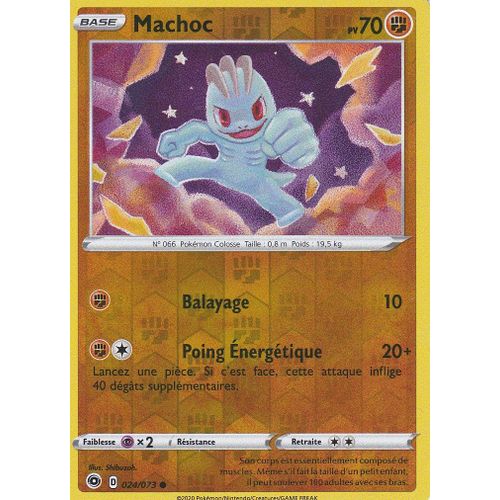 Carte Pokemon - Machoc - 24/73 - Reverse - Épée Et Bouclier 3,5 - La Voie Du Maitre