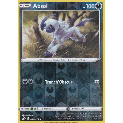 Carte Pokemon - Absol - 38/73 - 100 Pv - Reverse - Épée Et Bouclier 3,5 - La Voie Du Maitre
