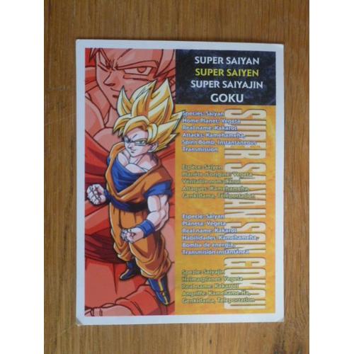 Carte Dragon Ball Z Super Saiyan Goku