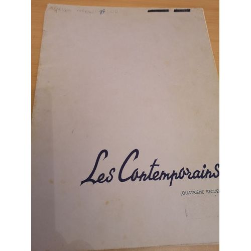 Les Contemporains Pour Piano Quatrieme Recueil Lucette Descaves