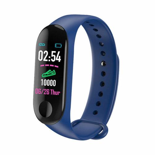 Bluetooth Montre Intelligente M3 Fréquence Cardiaque Moniteur De Sang Smartwatch Fitness Tracker Enfants Femmes Smartwatch Pour Android Ios Smartwatch Blue Znsb0916c