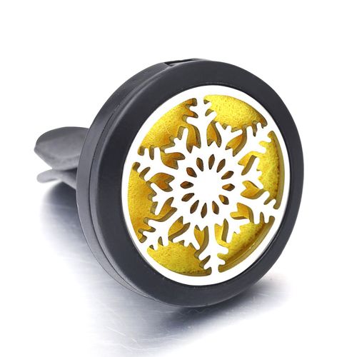 Clip Désodorisant De Voiture Noir En Acier Inoxydable, Médaillon D'aromathérapie, Diffuseur D'huile Essentielle, Pendentif De Parfum, Arbre De Vie, Nouvelle Collection
