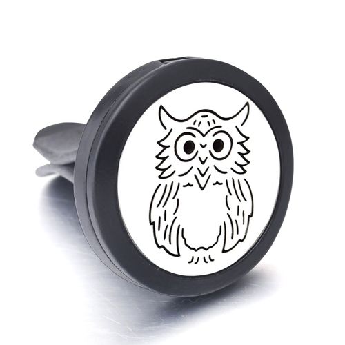 Clip Désodorisant De Voiture Noir En Acier Inoxydable, Médaillon D'aromathérapie, Diffuseur D'huile Essentielle, Pendentif De Parfum, Arbre De Vie, Nouvelle Collection