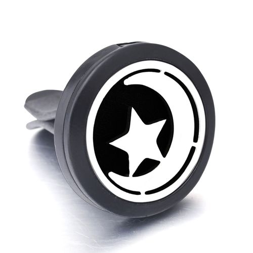 Clip Désodorisant De Voiture Noir En Acier Inoxydable, Médaillon D'aromathérapie, Diffuseur D'huile Essentielle, Pendentif De Parfum, Arbre De Vie, Nouvelle Collection