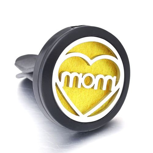 Clip Désodorisant De Voiture Noir En Acier Inoxydable, Médaillon D'aromathérapie, Diffuseur D'huile Essentielle, Pendentif De Parfum, Arbre De Vie, Nouvelle Collection