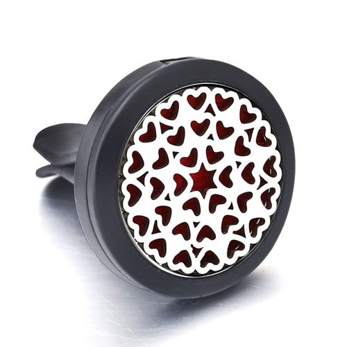 Clip Désodorisant De Voiture Noir En Acier Inoxydable, Médaillon D'aromathérapie, Diffuseur D'huile Essentielle, Pendentif De Parfum, Arbre De Vie, Nouvelle Collection