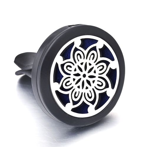 Clip Désodorisant De Voiture Noir En Acier Inoxydable, Médaillon D'aromathérapie, Diffuseur D'huile Essentielle, Pendentif De Parfum, Arbre De Vie, Nouvelle Collection