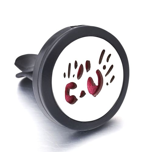 Clip Désodorisant De Voiture Noir En Acier Inoxydable, Médaillon D'aromathérapie, Diffuseur D'huile Essentielle, Pendentif De Parfum, Arbre De Vie, Nouvelle Collection