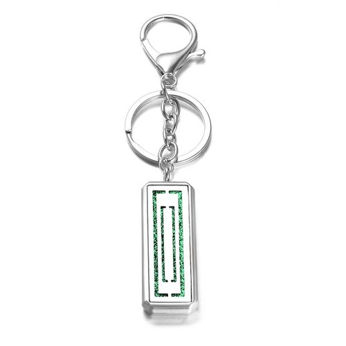 Diffuseur D'huiles Essentielles Rectangulaire, Bijoux D'aromathérapie, Porte-Clés En Acier Inoxydable, Médaillons De Parfum Rose, Accessoires Porte-Clés, Nouveau