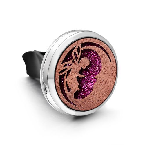 Diffuseur De Parfum De Voiture En Bois Vintage, Ailes D'ange, Aromathérapie, Médaillons De Bijoux, Pendentif Amovible, Désodorisant De Voiture, Clip De Sortie, Cadeau