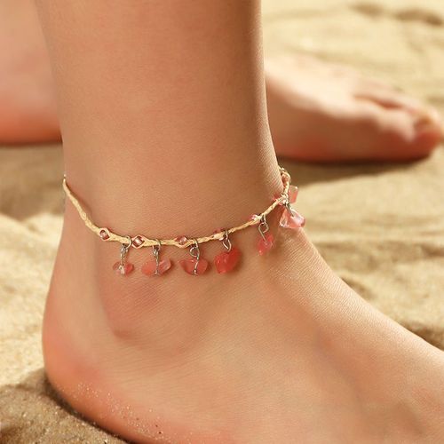 Bracelet De Cheville En Résine Avec Coquillage Et Étoile De Mer Pour Les Femmes Accessoires De Plage Nouveau