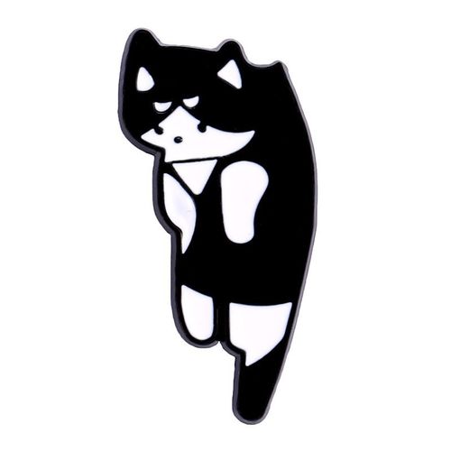 Broches D'animaux De Dessin Animé Pour Couples, Épingles En Émail, Épinglettes Pour Vêtements, Insignes En Métal Pour Sac, Bijoux Pour Amoureux, Rose, Noir, Chat, Poisson, Sofia, 1pc