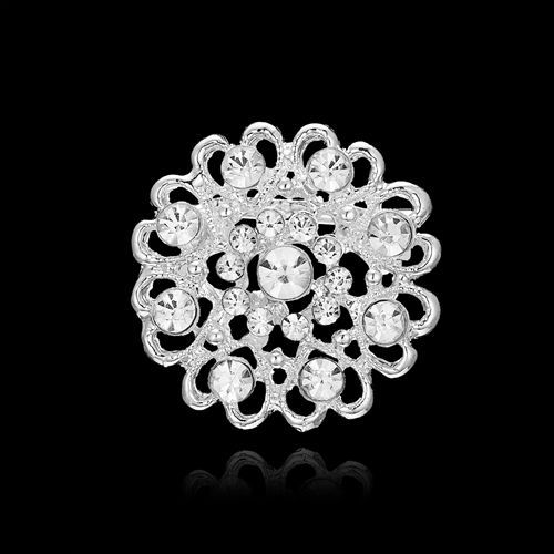 Rinhoo ¿ Broches En Cristal En Forme De C?ur Pour Femme, Bijoux Féminins, Mode, Amour, Strass Blancs, Fête De Mariage, Banquet