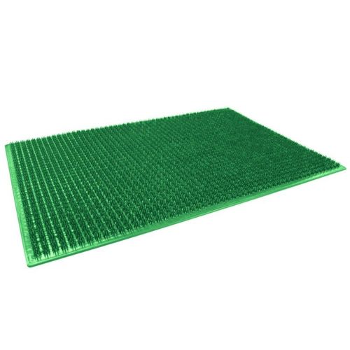 Paris Prix - Tapis D'entrée "Grattoir" 38x58cm Vert