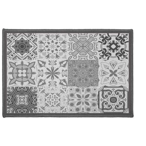Tapis Déco Rectangle "Persane" 40x60cm Gris