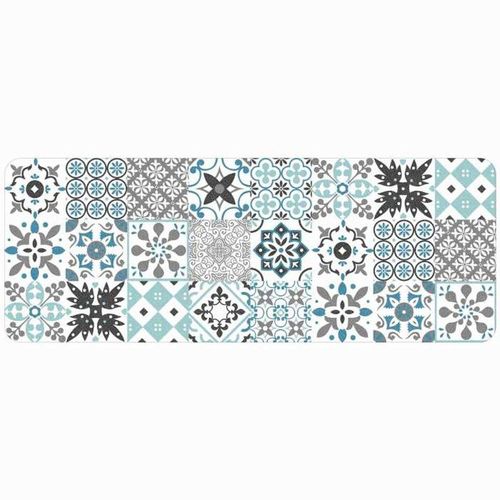 Tapis Déco Rectangle "Salou" 45x120cm Bleu