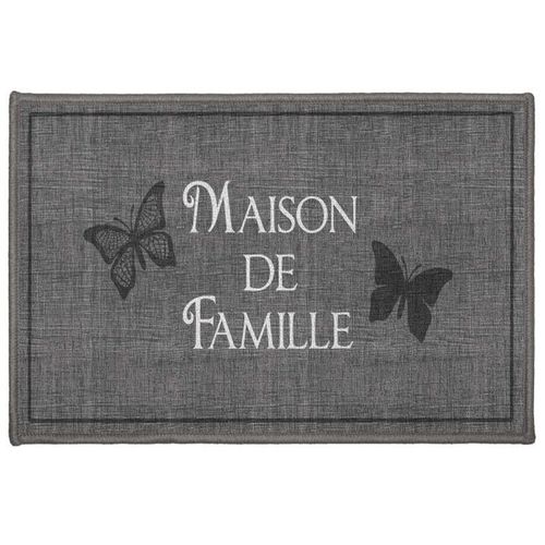 Tapis Rectangle "Familia" 40x60cm Gris