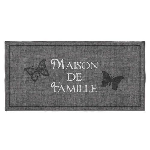 Tapis Rectangle "Familia" 50x120cm Gris