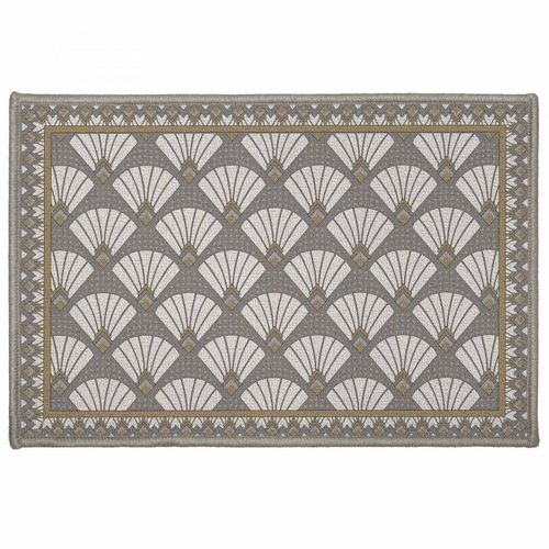 Tapis Déco Rectangulaire "Art Déco Chic" 40x60cm Gris